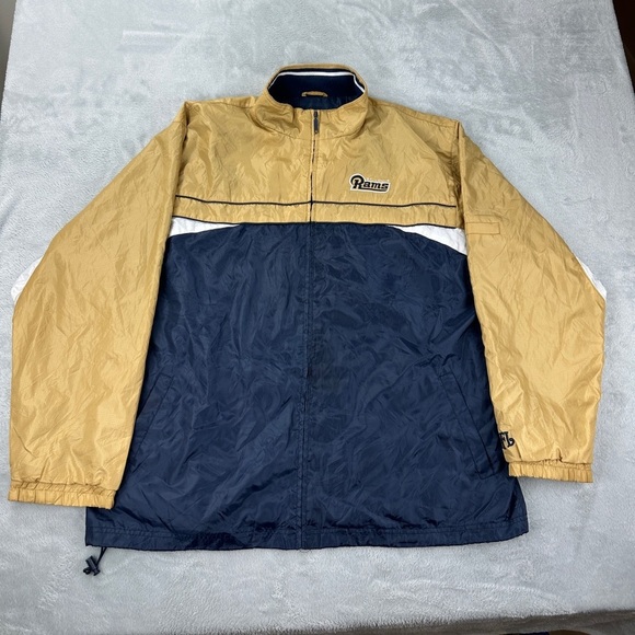 NFL Other - St Louis Rams Men's Size XL Vintage NFL Polyester Full Zip Windbreaker